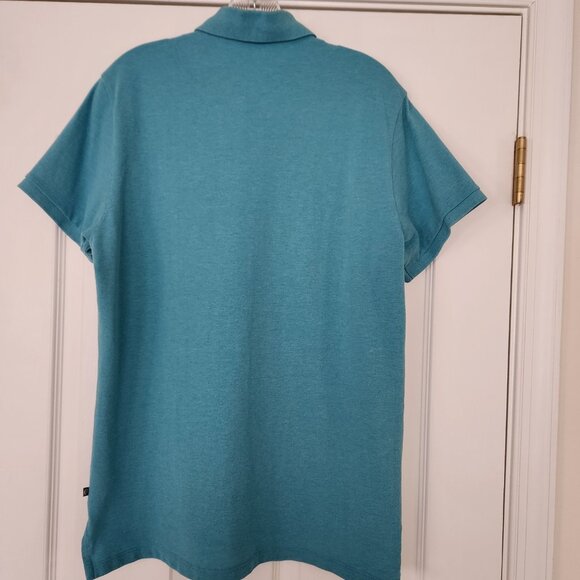 Bonobos Men's LG Slim Fit Cotton Polo Short Slv Collared Shirt Robins Egg Blue - Picture 5 of 6